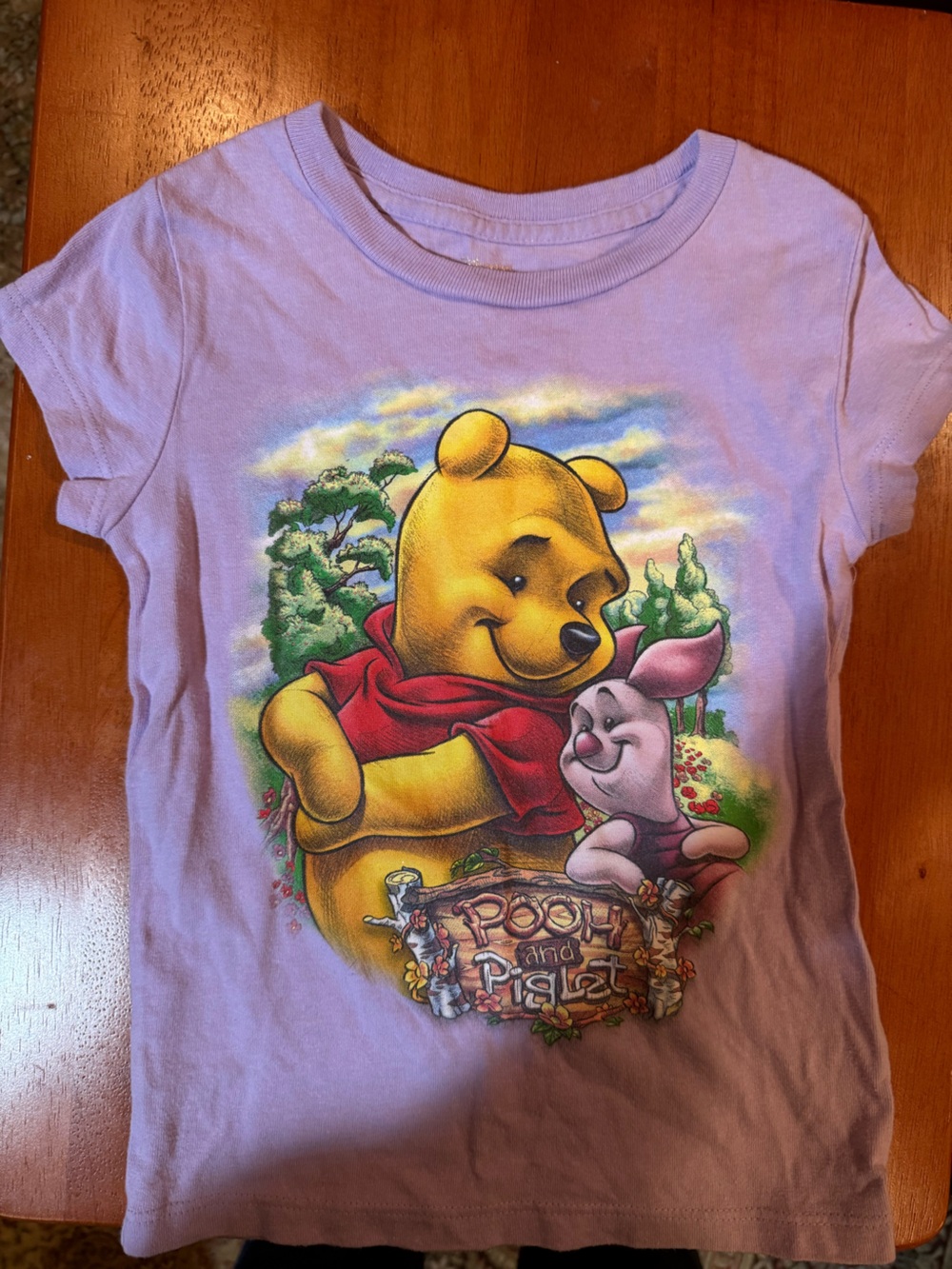 Vintage Winnie the Pooh Lavender Kids Graphic Tee
